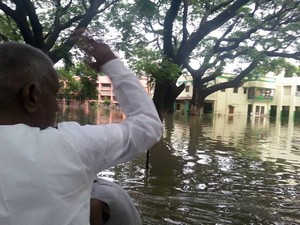 Ilayaraja Helps Flood Victims in Chennai Photos